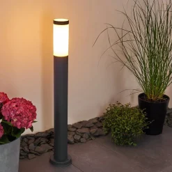 Borne Lumineuse Gaborone Anthracite, 1 Lumiere