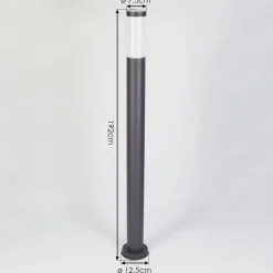 Borne Lumineuse Gaborone Anthracite, 1 Lumiere