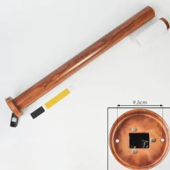 Borne Lumineuse Gaborone Brun, Couleur Bois, 1 Lumiere