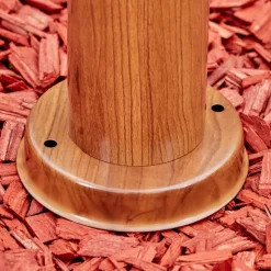 Borne Lumineuse Gaborone Brun, Couleur Bois, 1 Lumiere