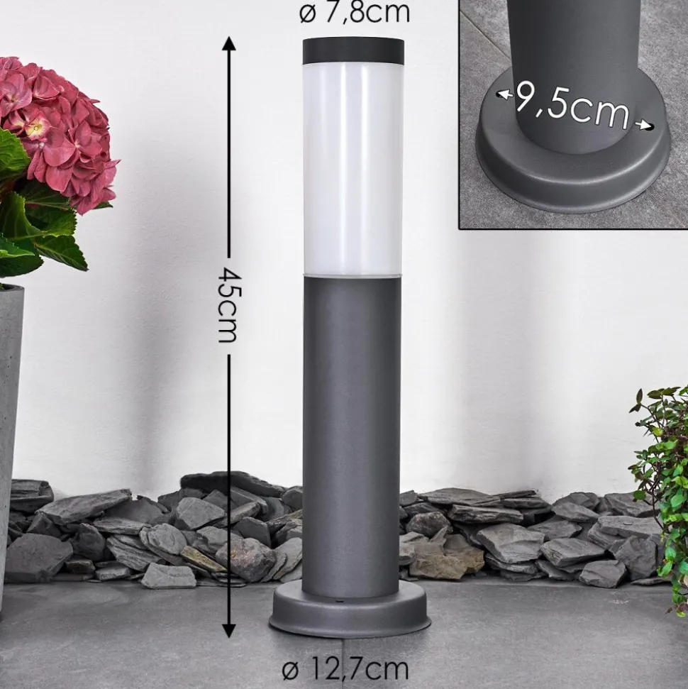 Borne Lumineuse Gaborone Anthracite, 1 Lumiere