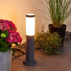 Borne Lumineuse Gaborone Anthracite, 1 Lumiere