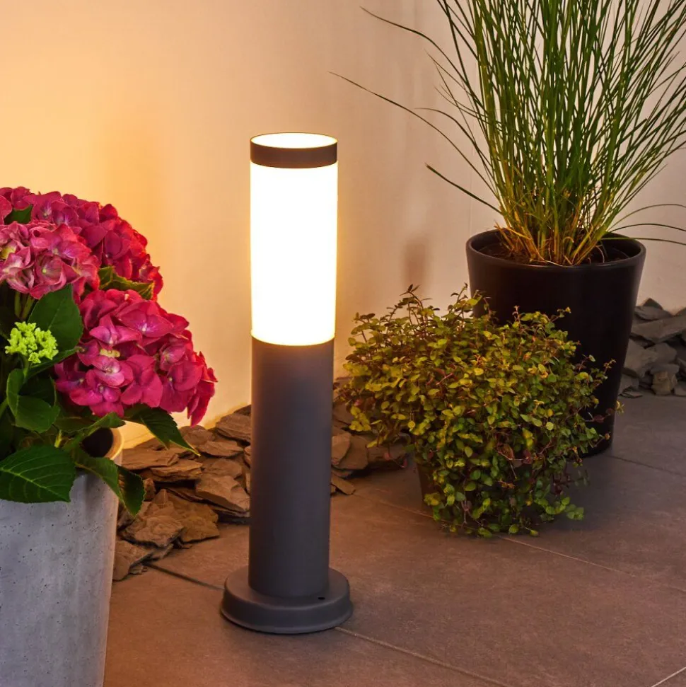 Borne Lumineuse Gaborone Anthracite, 1 Lumiere