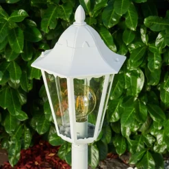 Borne Lumineuse Gilze Blanc, 1 Lumiere