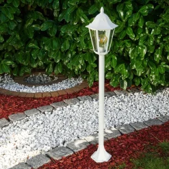 Borne Lumineuse Gilze Blanc, 1 Lumiere
