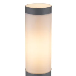 Borne Lumineuse Globo Boston Anthracite, 1 Lumiere, Detecteur De Mouvement