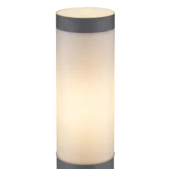 Borne Lumineuse Globo Boston Anthracite, 1 Lumiere, Detecteur De Mouvement