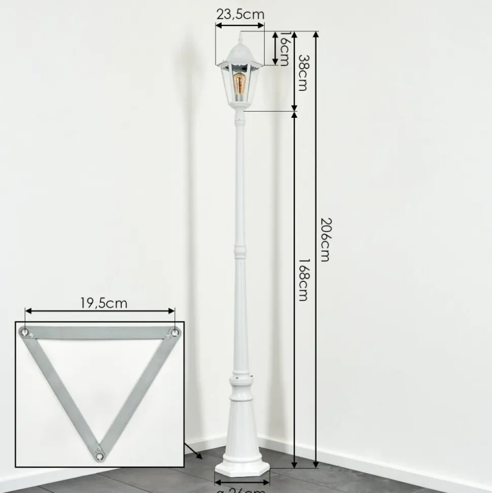 Borne Lumineuse Hongkong Blanc, 1 Lumiere