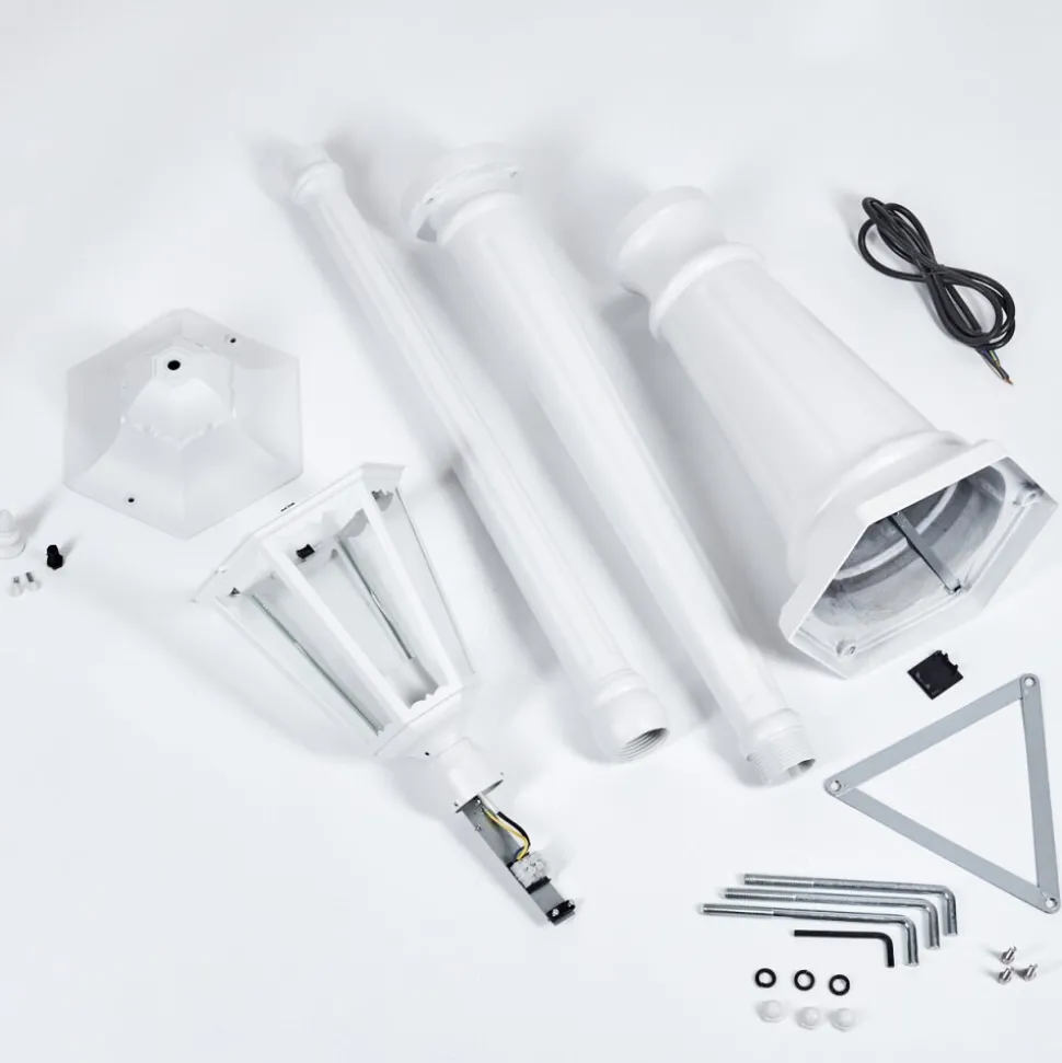 Borne Lumineuse Hongkong Blanc, 1 Lumiere