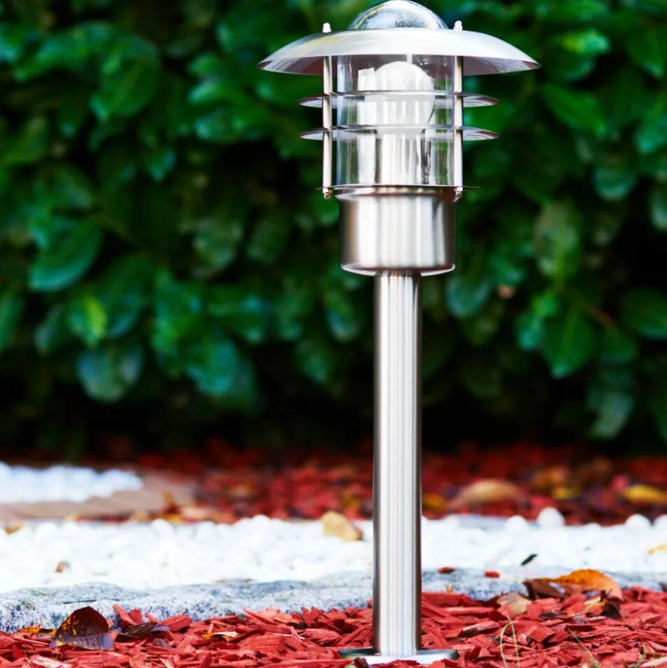Borne Lumineuse Juva Acier Inoxydable, 1 Lumiere