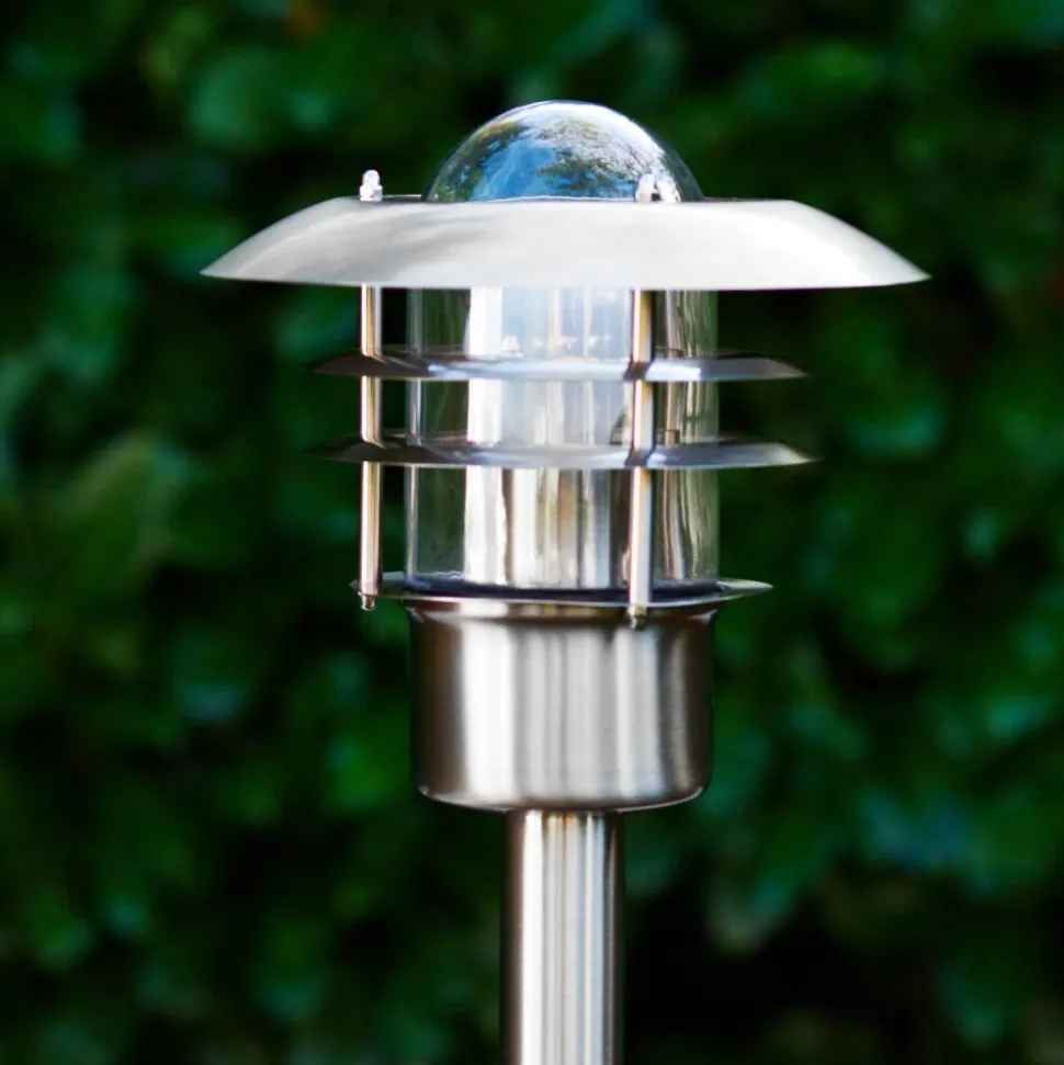 Borne Lumineuse Juva Acier Inoxydable, 1 Lumiere