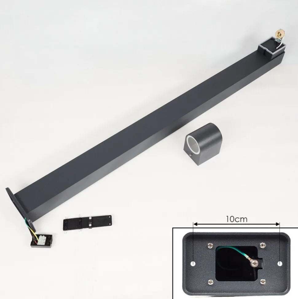 Borne Lumineuse Kingstown Anthracite, 1 Lumiere