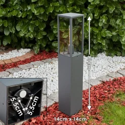 Borne Lumineuse Kiwalik Anthracite, 1 Lumiere