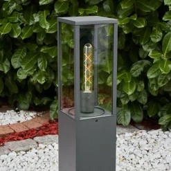 Borne Lumineuse Kiwalik Anthracite, 1 Lumiere