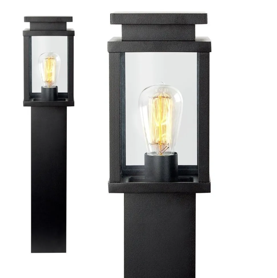 Borne Lumineuse Ks Verlichting Jersey Noir, 1 Lumiere