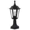 Borne Lumineuse Ks Verlichting Ancona Noir, 1 Lumiere