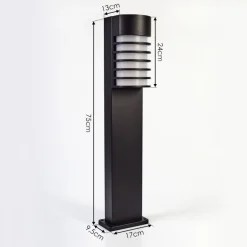 Borne Lumineuse Kurola Noir, 1 Lumiere