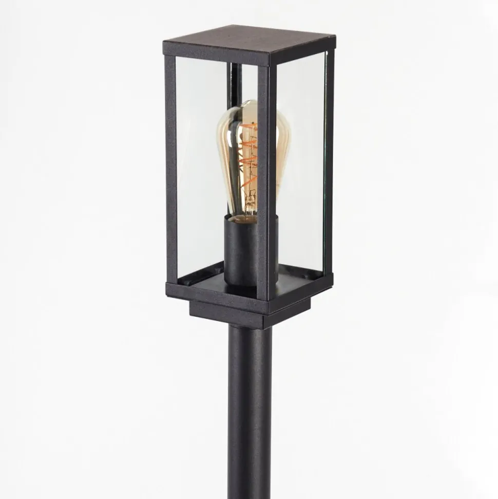 Borne Lumineuse Lapa Noir, 1 Lumiere