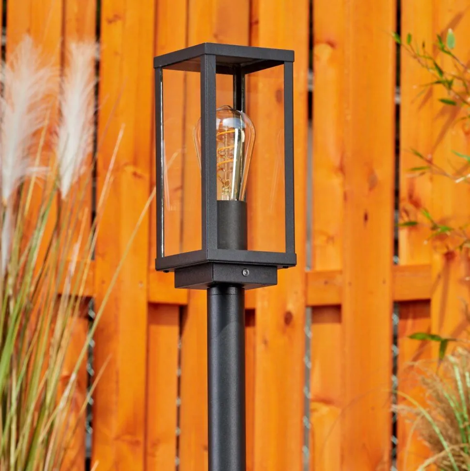 Borne Lumineuse Lapa Noir, 1 Lumiere