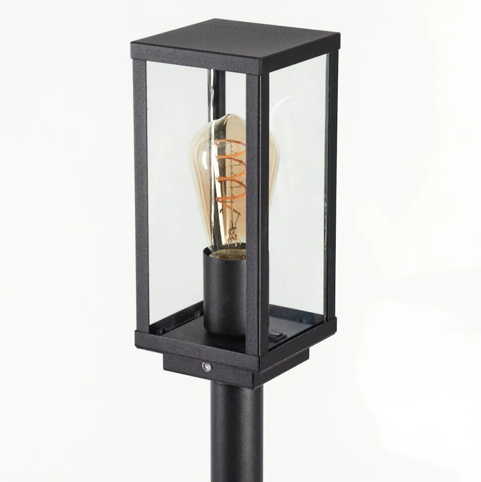 Borne Lumineuse Lapa Noir, 1 Lumiere