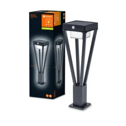 Borne Lumineuse Ledvance Endura Noir, 1 Lumiere, Detecteur De Mouvement