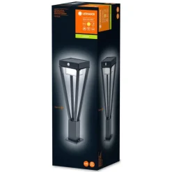 Borne Lumineuse Ledvance Endura Noir, 1 Lumiere, Detecteur De Mouvement