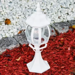 Borne Lumineuse Lentua Blanc, 1 Lumiere