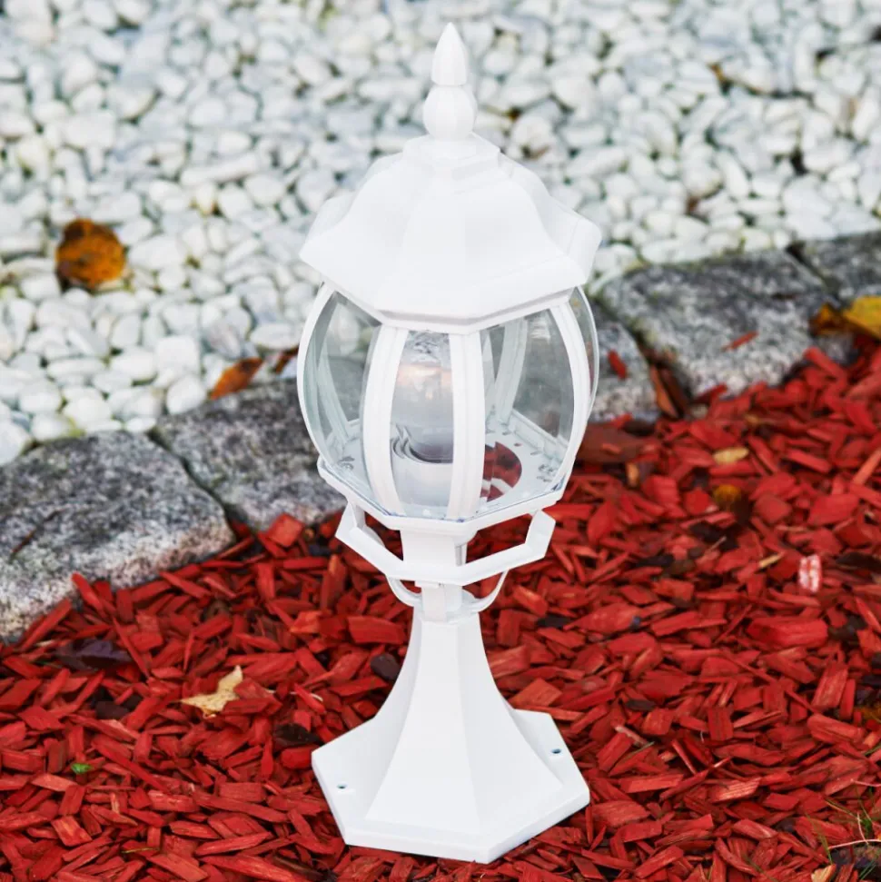Borne Lumineuse Lentua Blanc, 1 Lumiere
