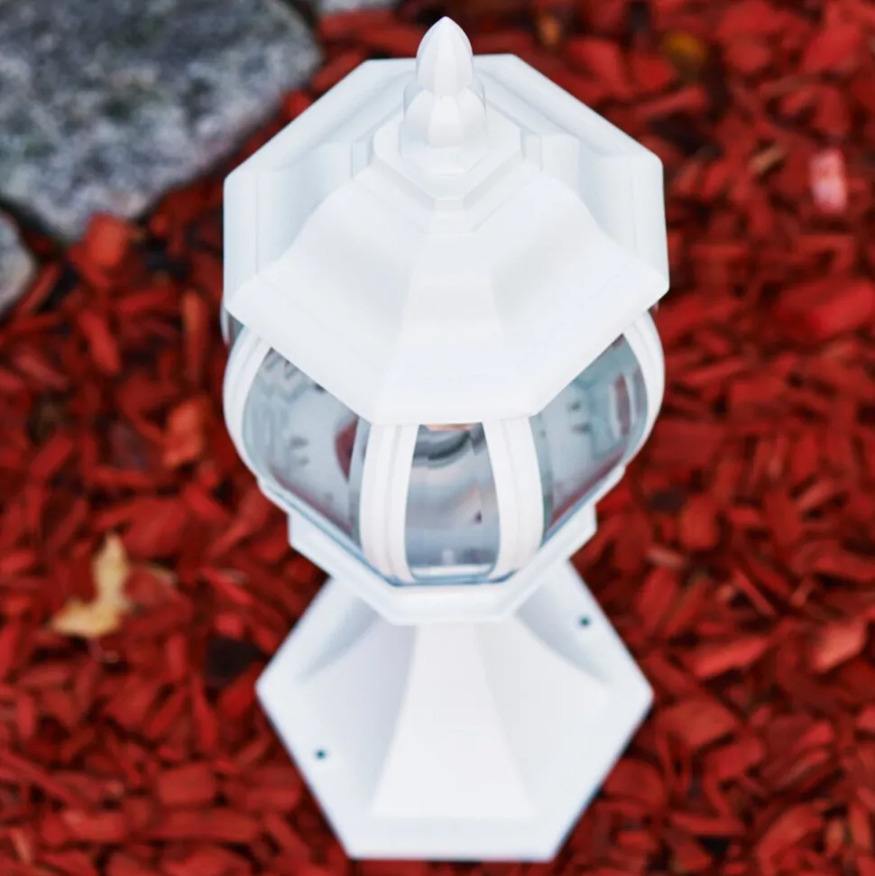 Borne Lumineuse Lentua Blanc, 1 Lumiere
