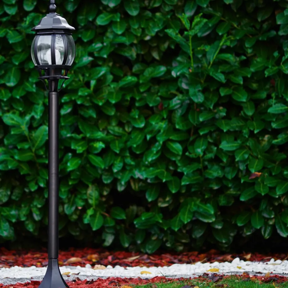 Borne Lumineuse Lentua Noir, 1 Lumiere