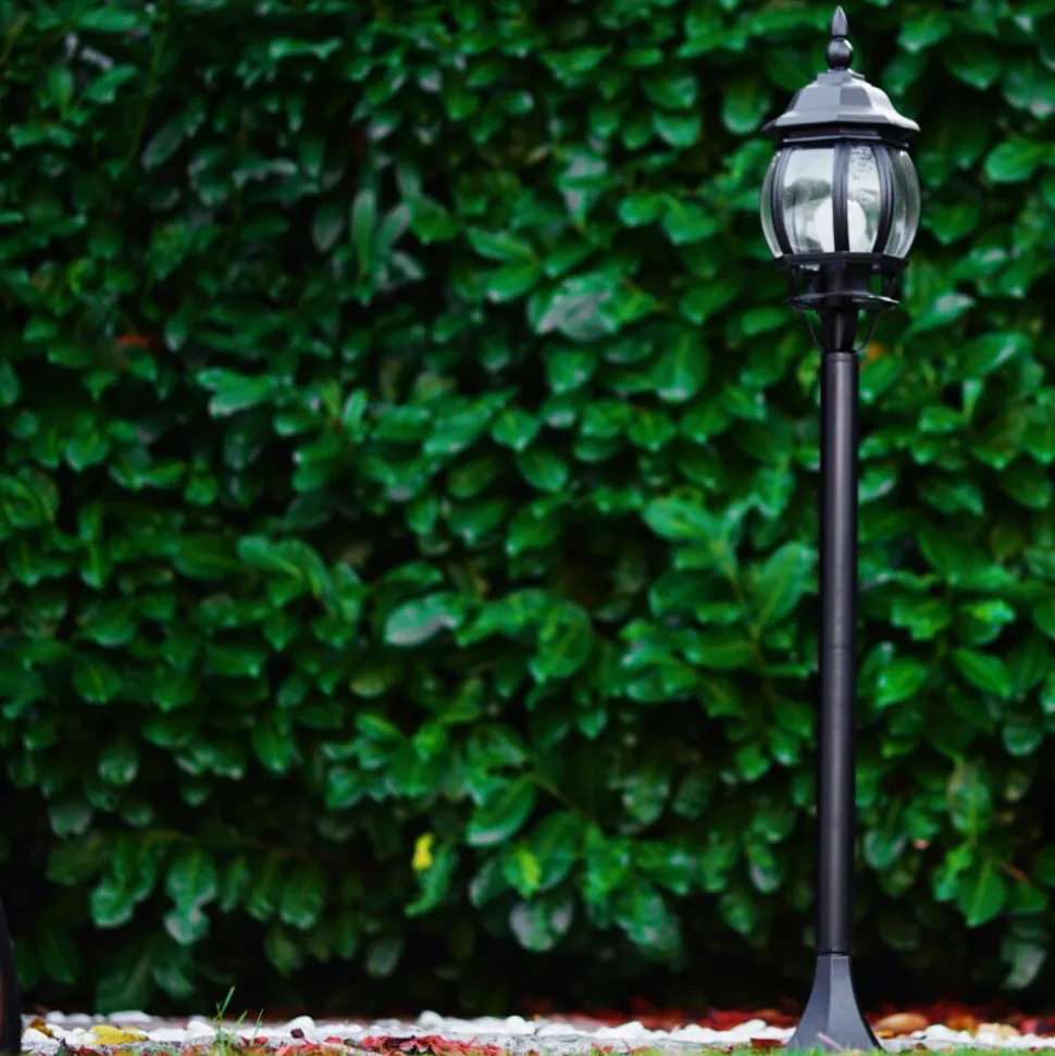 Borne Lumineuse Lentua Noir, 1 Lumiere