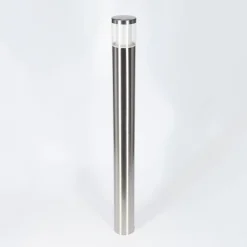 Borne Lumineuse Leon Led Nickel Mat, 1 Lumiere