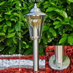 Borne Lumineuse Lerskov Acier Inoxydable, 1 Lumiere