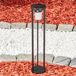 Borne Lumineuse Lokpano Led Noir, Blanc, 1 Lumiere, Detecteur De Mouvement