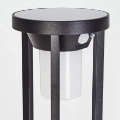 Borne Lumineuse Lokpano Led Noir, 1 Lumiere, Detecteur De Mouvement