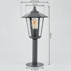 Borne Lumineuse Moskau Anthracite, 1 Lumiere