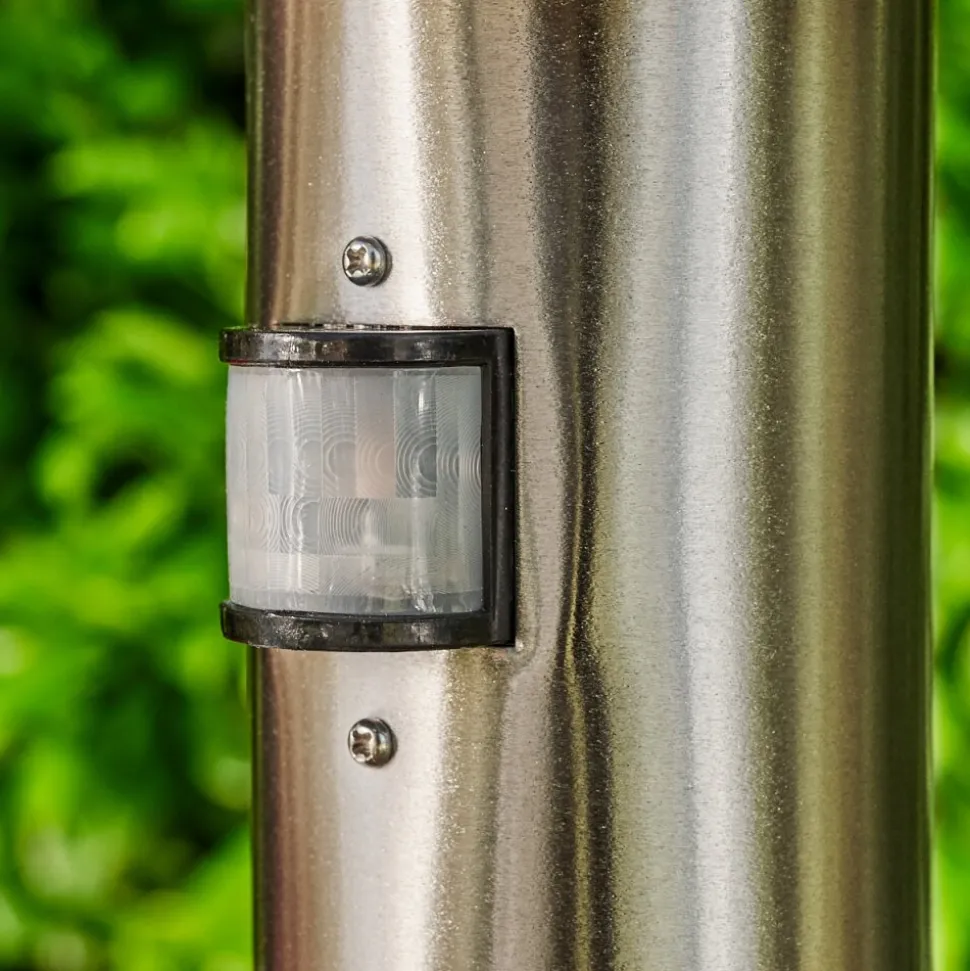 Borne Lumineuse Mulo Acier Inoxydable, 1 Lumiere, Detecteur De Mouvement