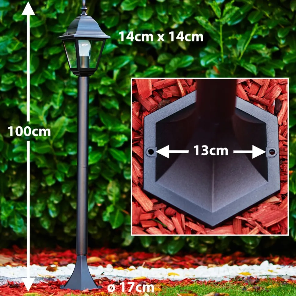 Borne Lumineuse Murto Noir, 1 Lumiere