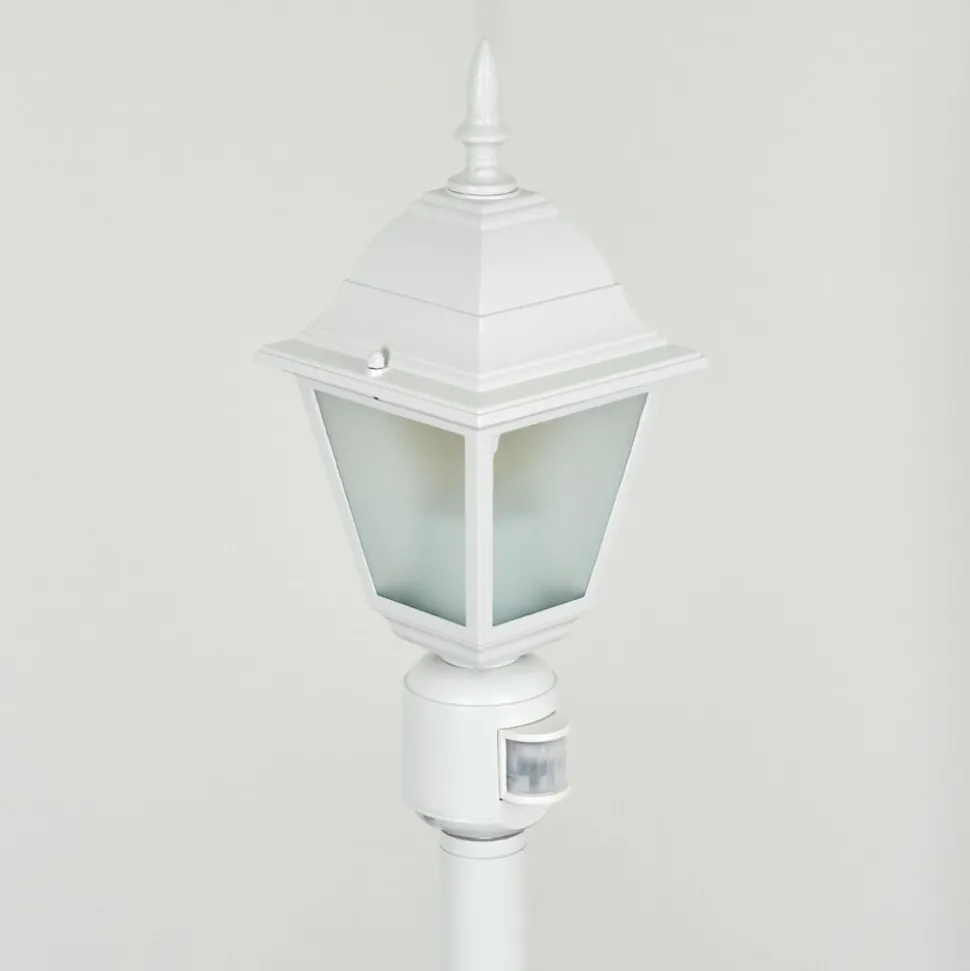 Borne Lumineuse Naofe Blanc, 1 Lumiere, Detecteur De Mouvement