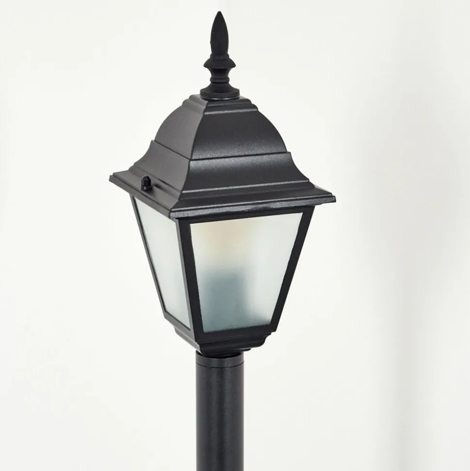 Borne Lumineuse Naofe Noir, 1 Lumiere
