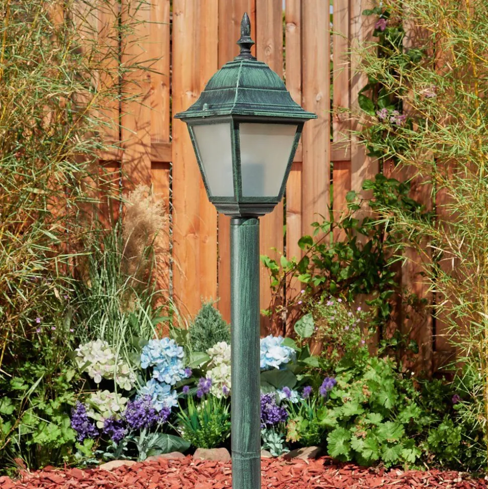 Borne Lumineuse Naofe Vert, Noir, 1 Lumiere