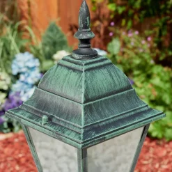 Borne Lumineuse Naofe Vert, Noir, 1 Lumiere