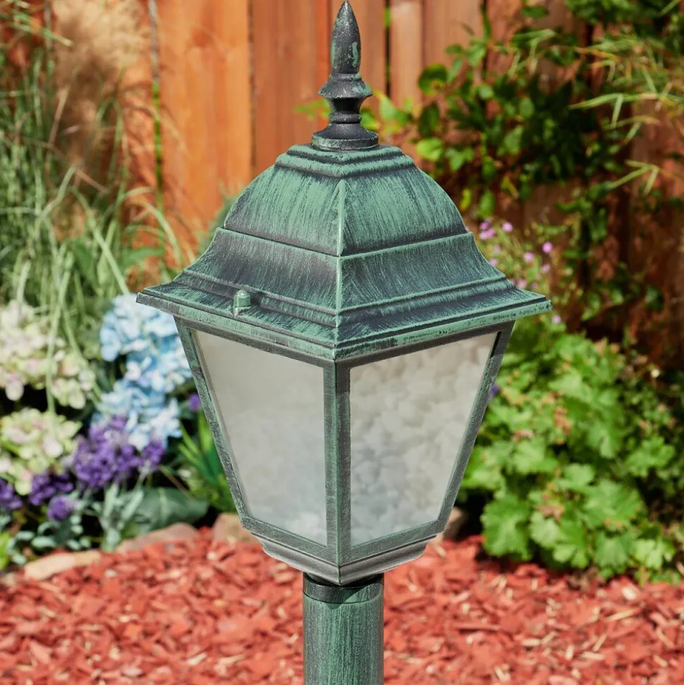 Borne Lumineuse Naofe Vert, Noir, 1 Lumiere
