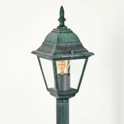 Borne Lumineuse Naofe Vert, Noir, 1 Lumiere