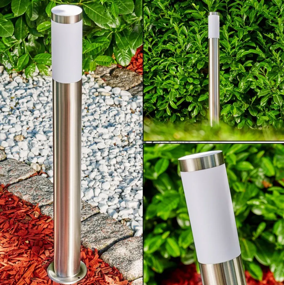 Borne Lumineuse Norburg Acier Inoxydable, 1 Lumiere