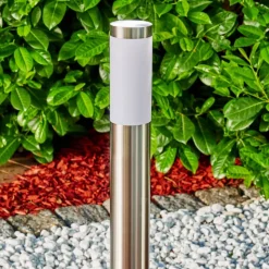 Borne Lumineuse Norburg Acier Inoxydable, 1 Lumiere