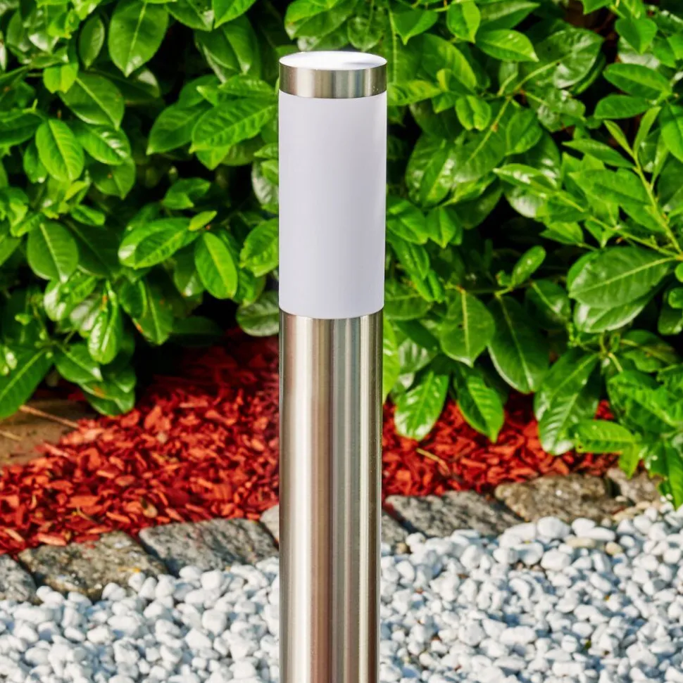Borne Lumineuse Norburg Acier Inoxydable, 1 Lumiere