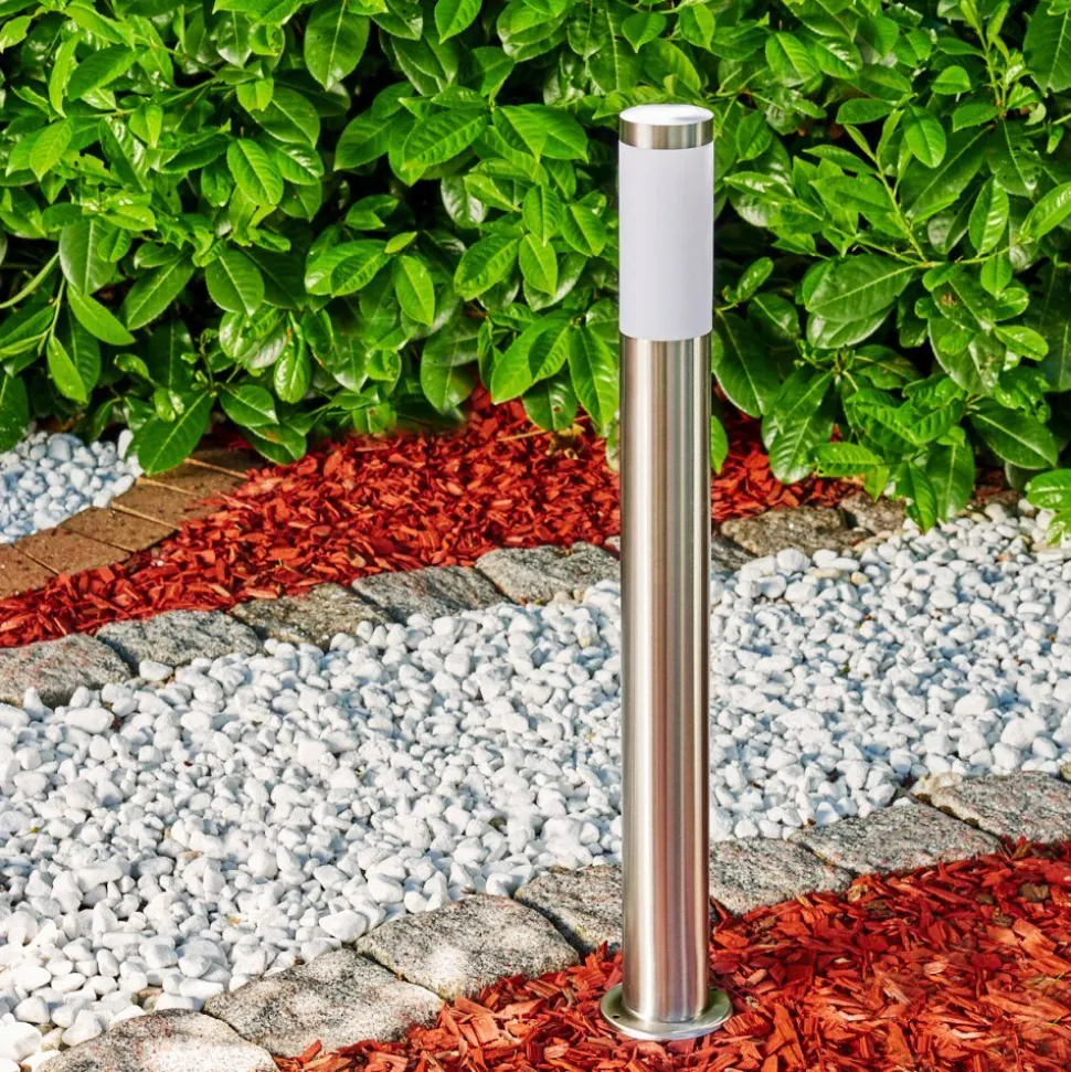 Borne Lumineuse Norburg Acier Inoxydable, 1 Lumiere