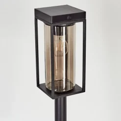 Borne Lumineuse Palanga Led Noir, 1 Lumiere