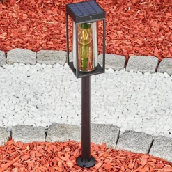 Borne Lumineuse Palanga Led Noir, 1 Lumiere